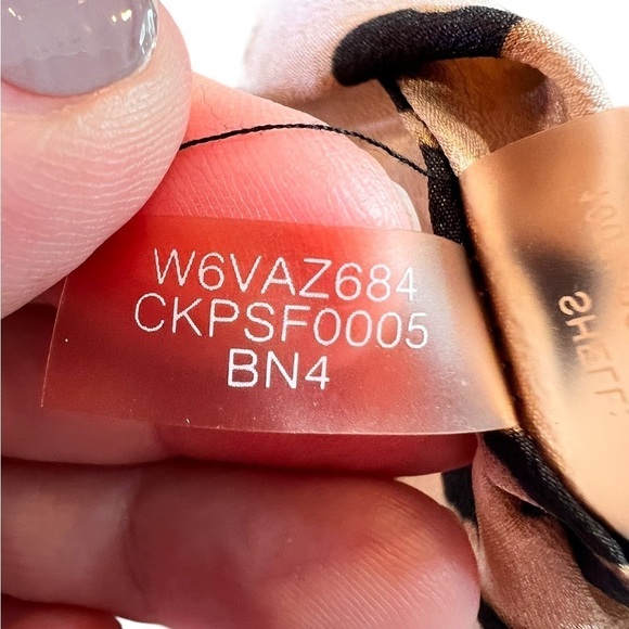 Calvin Klein Leopard Animal Print Split Neck Zipper Tunic Top Womens Size 3X - Picture 14 of 16